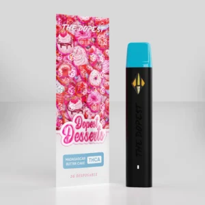 The Dopest Dessert Disposable: 2G THCA Liquid Diamonds Madagascar Butter Cake