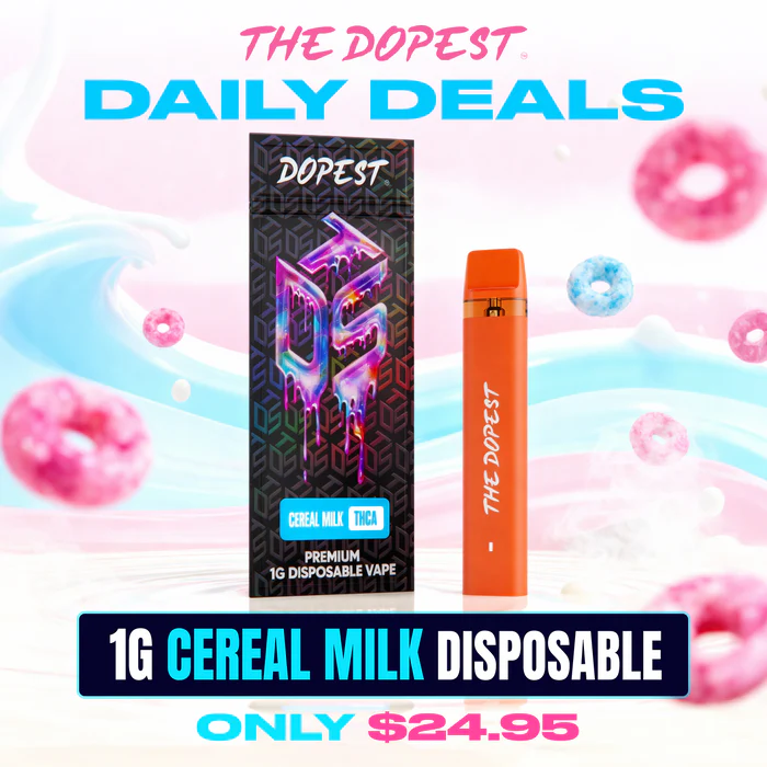 Daily Deal: Cereal Milk Hybrid THCA Vape Disposable