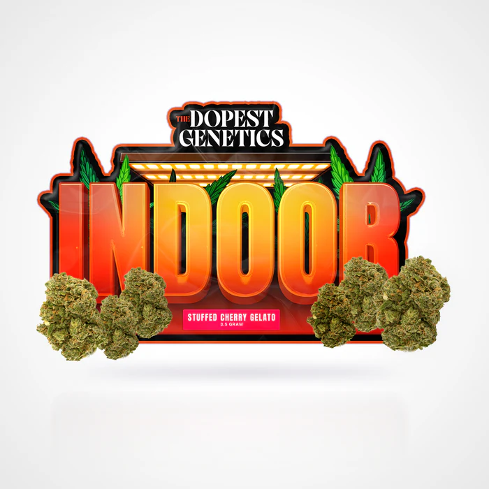 Indoor Stuffed Cherry Gelato Indica Flower 28 grams