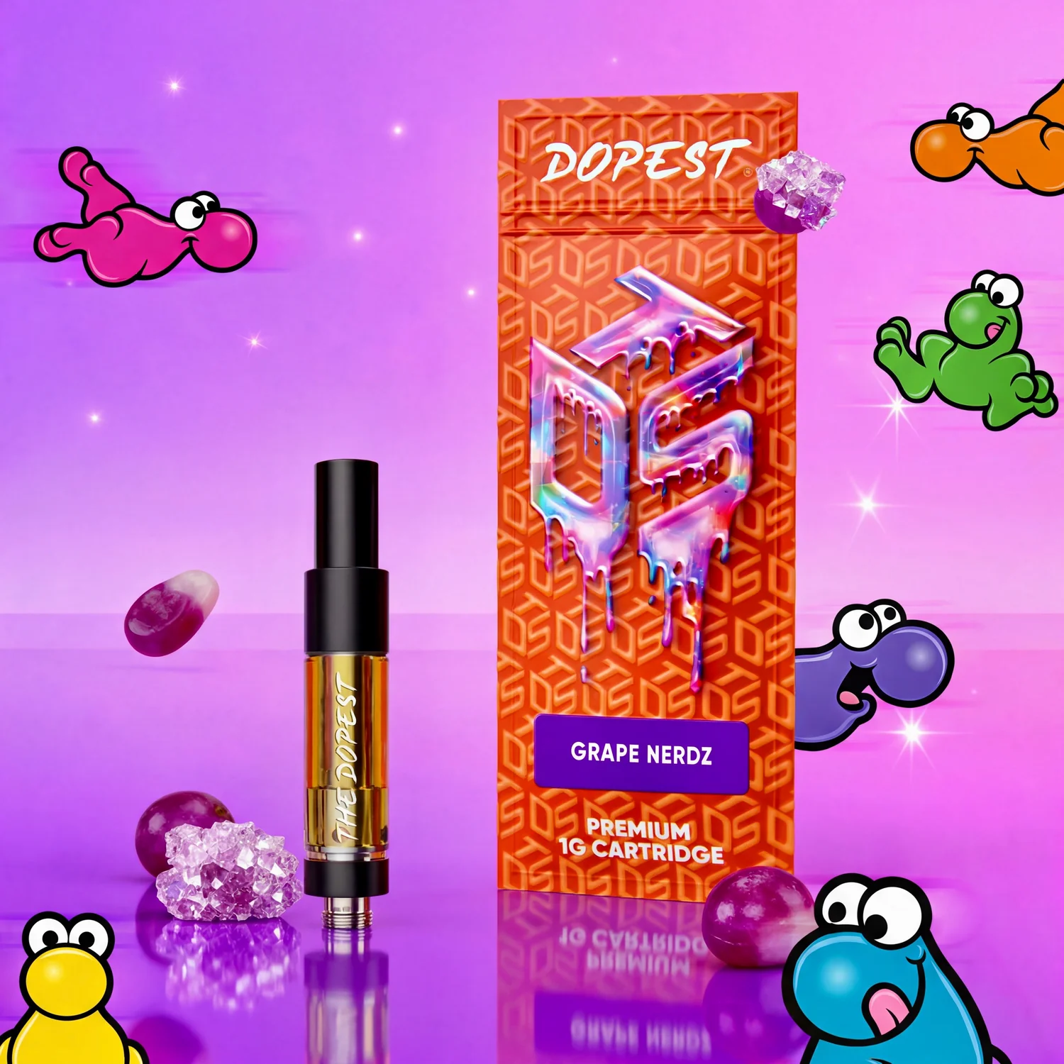 Grape Nerdz - THCA Vape Cartridge