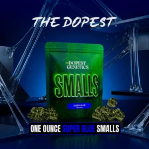 Smalls: Super Glue indica flower 28 grams